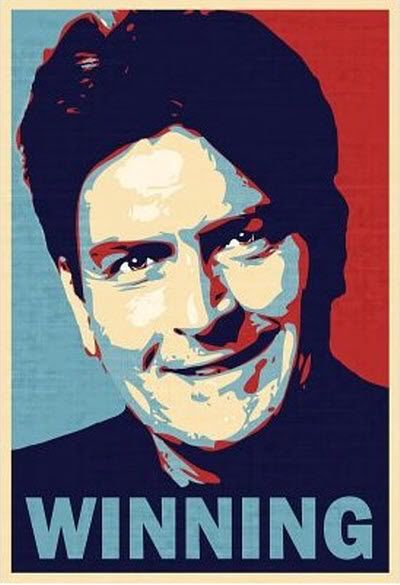 charlie sheen quotes poster. charlie sheen winning picture.