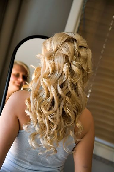 Bridal Hair With Extensions. I had extensions at my wedding