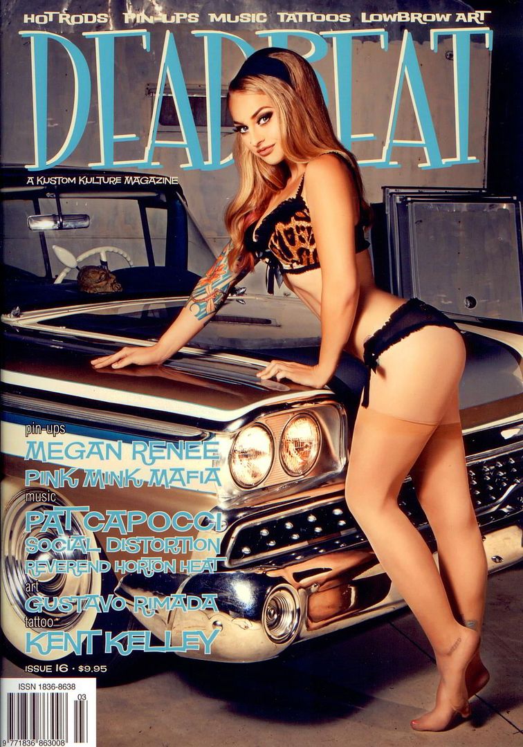 Deadbeat Magazine 16 Hot Rod Rat Pinup Deluxe Custom Rockabilly Tattoo