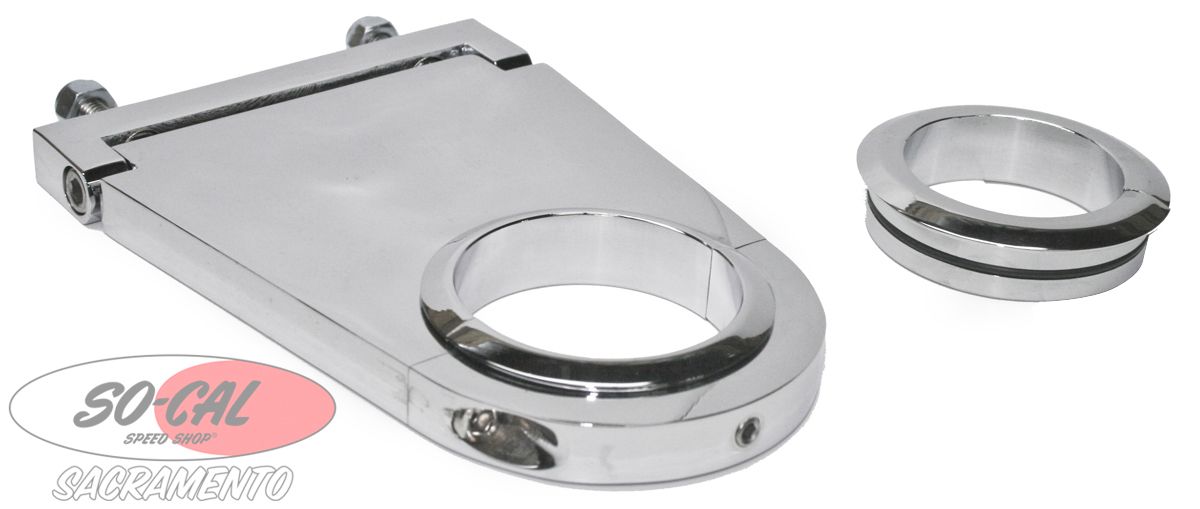 UNIVERSAL ADJUSTABLE STEERING COLUMN DROP 41/2" CHROME HOT RAT ROD