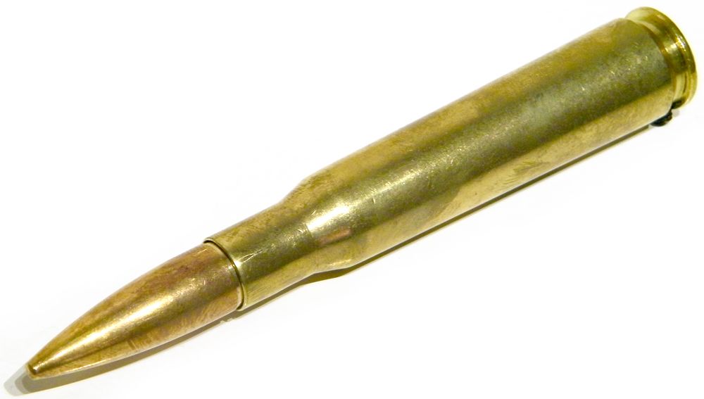 50 CALIBER BULLET SHIFT KNOB BRASS CASING CUSTOM HOT ROD RAT STREET OLD