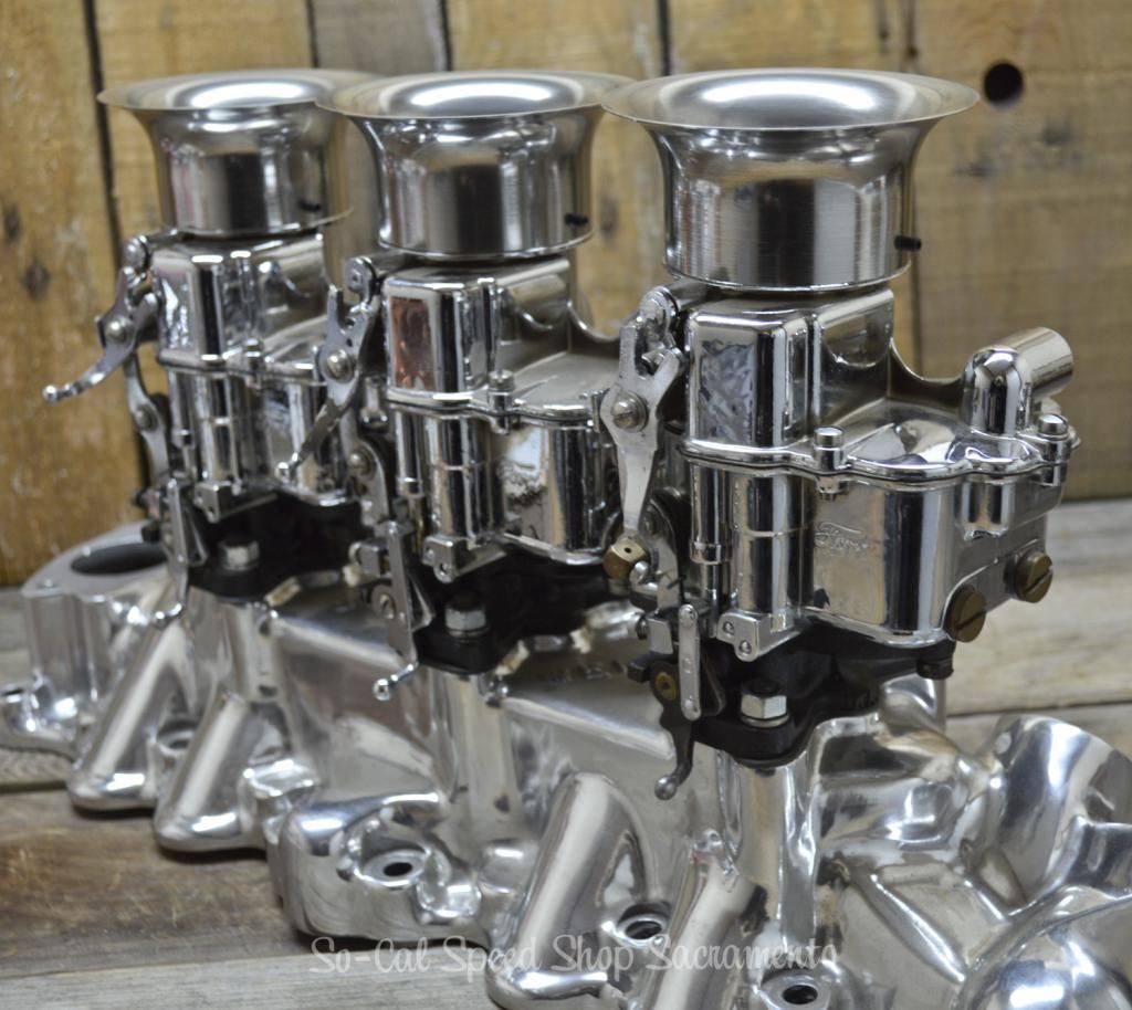 4 S/S VELOCITY STACK STROMBERG 97 81 48 EDELBROCK CARBURETOR HOLLEY 9