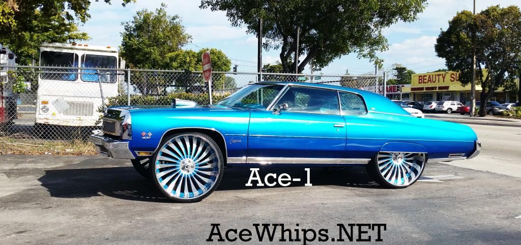 Ace Candy Teal Chevy Donk On Forgiatos