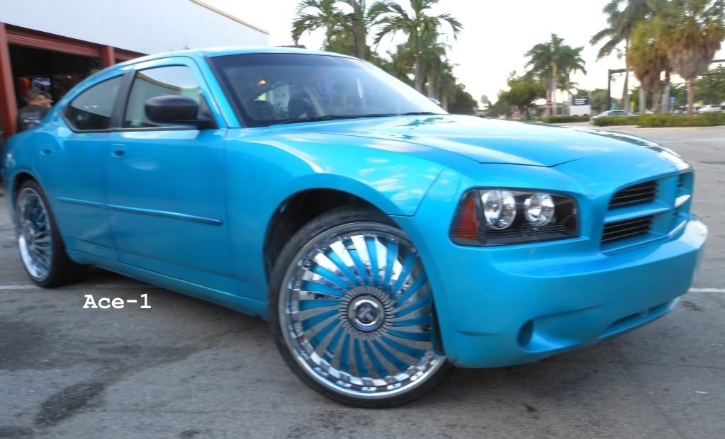 Ace-1: C2C Customs- Dodge Charger on 24" Dub Swyrl Floaters