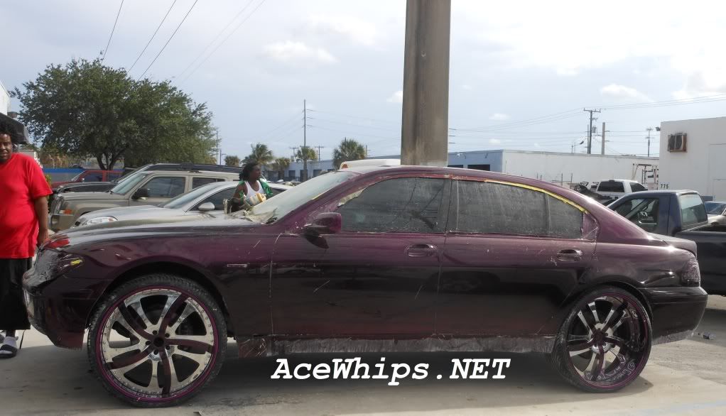 Candy Purple BMW 7Series on 26 Rasoio Forgiatos Fresh Out the Booth at 