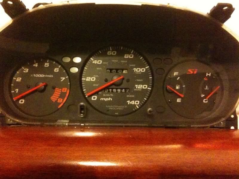 2000 Honda civic si gauge cluster for sale #1