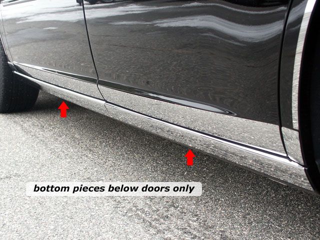 Fits Ford Five Hundred 2005-2007 Stainless Steel Polished Chrome Fender Trims