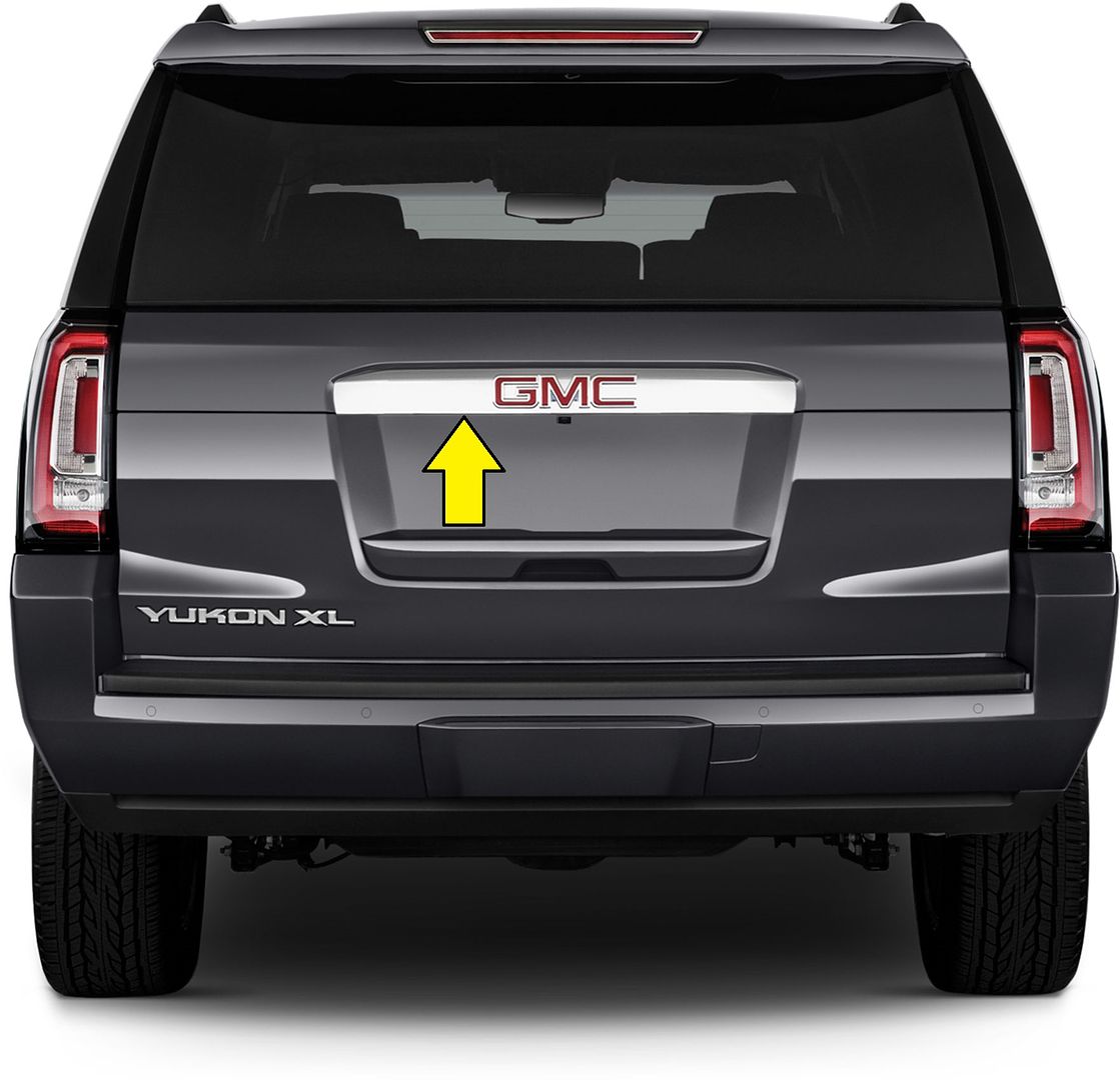 For Chevy Chevrolet Tahoe 2007-2014 Chrome Tailgate Cover With Upper Logo Cutout