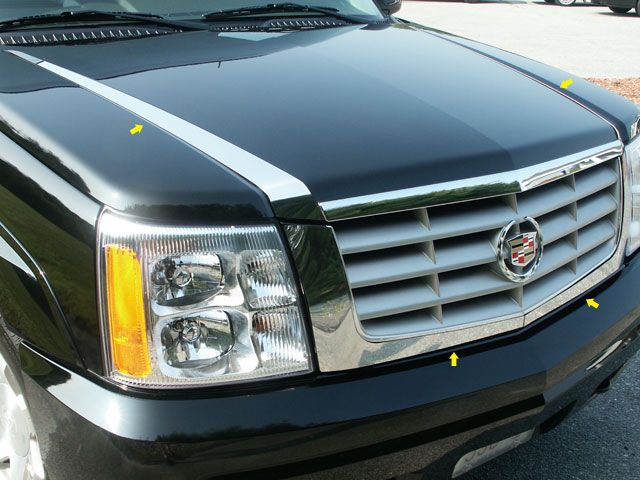 FITS CADILLAC ESCALADE SUV 2002-2006 STAINLESS CHROME REAR WINDOW TRIM