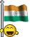 India Flag smiley