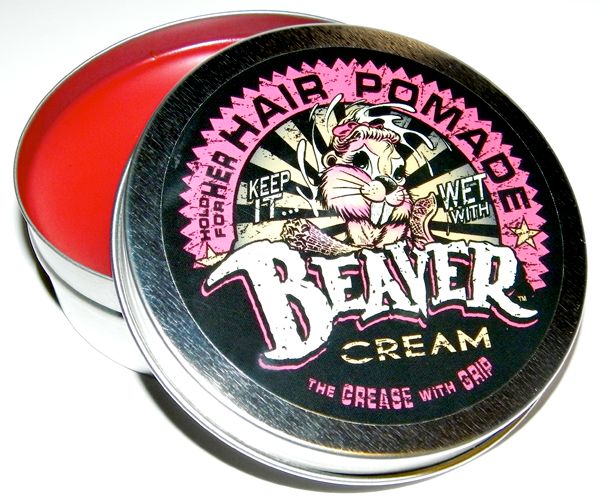 Beaver Cream Womens Hair Pomade Grease Wax Rockabilly Pompadour VLV Pinup Style