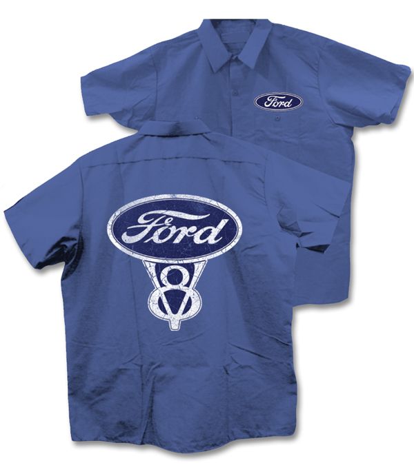 Ford logo button down shirts #5