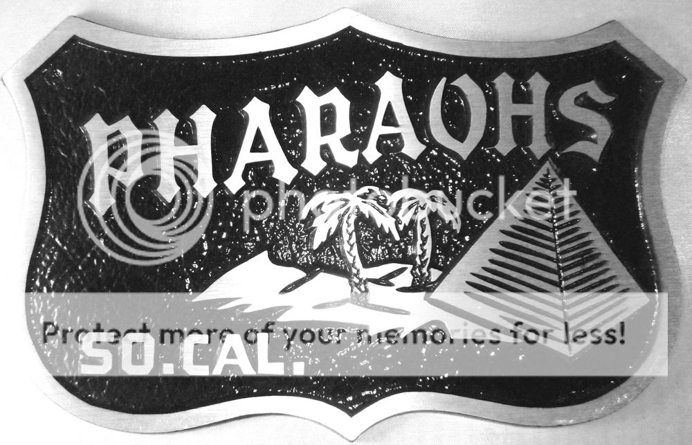 PHAROAHS SO-CAL CAR CLUB PLAQUE HOT RAT ROD CUSTOM | eBay