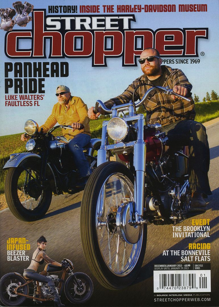 STREET CHOPPER MAGAZINE DEC 2013 MOTORCYCLE BOBBER BIKE PINUP TRIUMPH ...