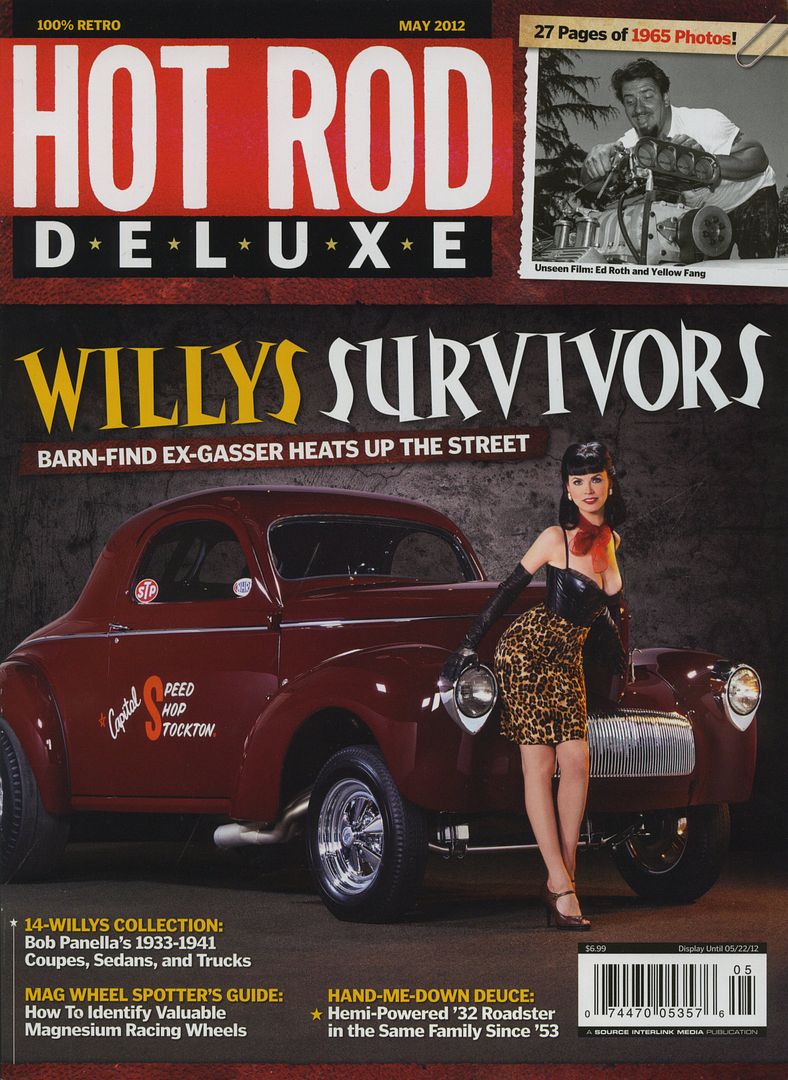 Hot Rod Deluxe Magazine May 2012 Willys Gasser Rat Street Old School Ed Roth