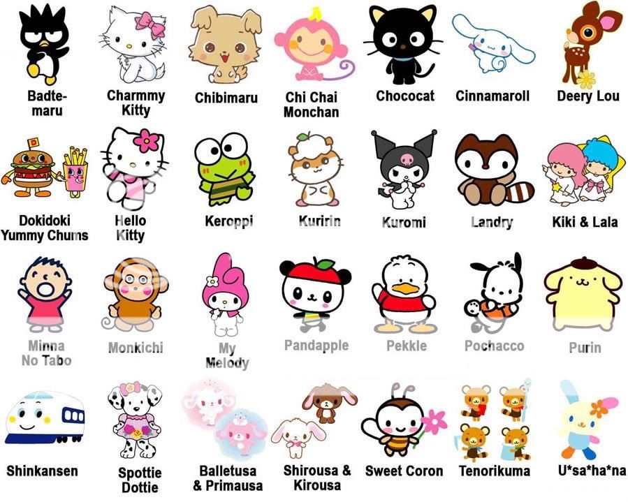 Nombres De Los Personajes De Hello Kitty - Reverasite