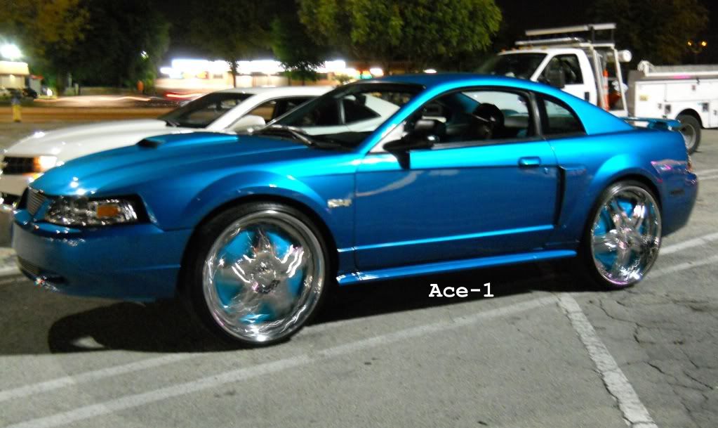 Ace-1: Candy Teal Ford Mustang on 24