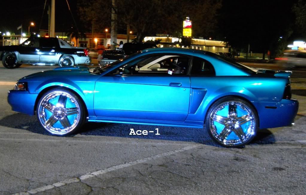Ace-1: Candy Teal Ford Mustang on 24