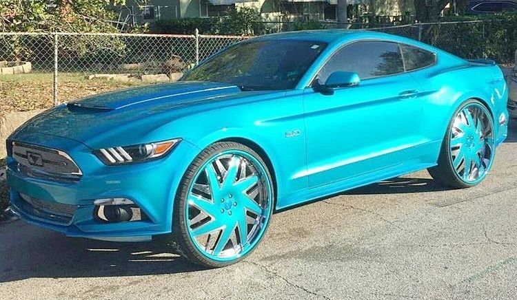 Ace-1: Candy Teal 2016 Ford Mustang GT on 26